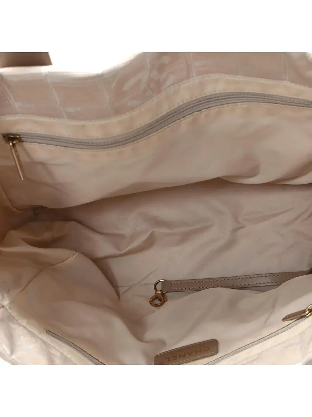 Chanel Nylon Small Travel Tote Beige #301551C37B